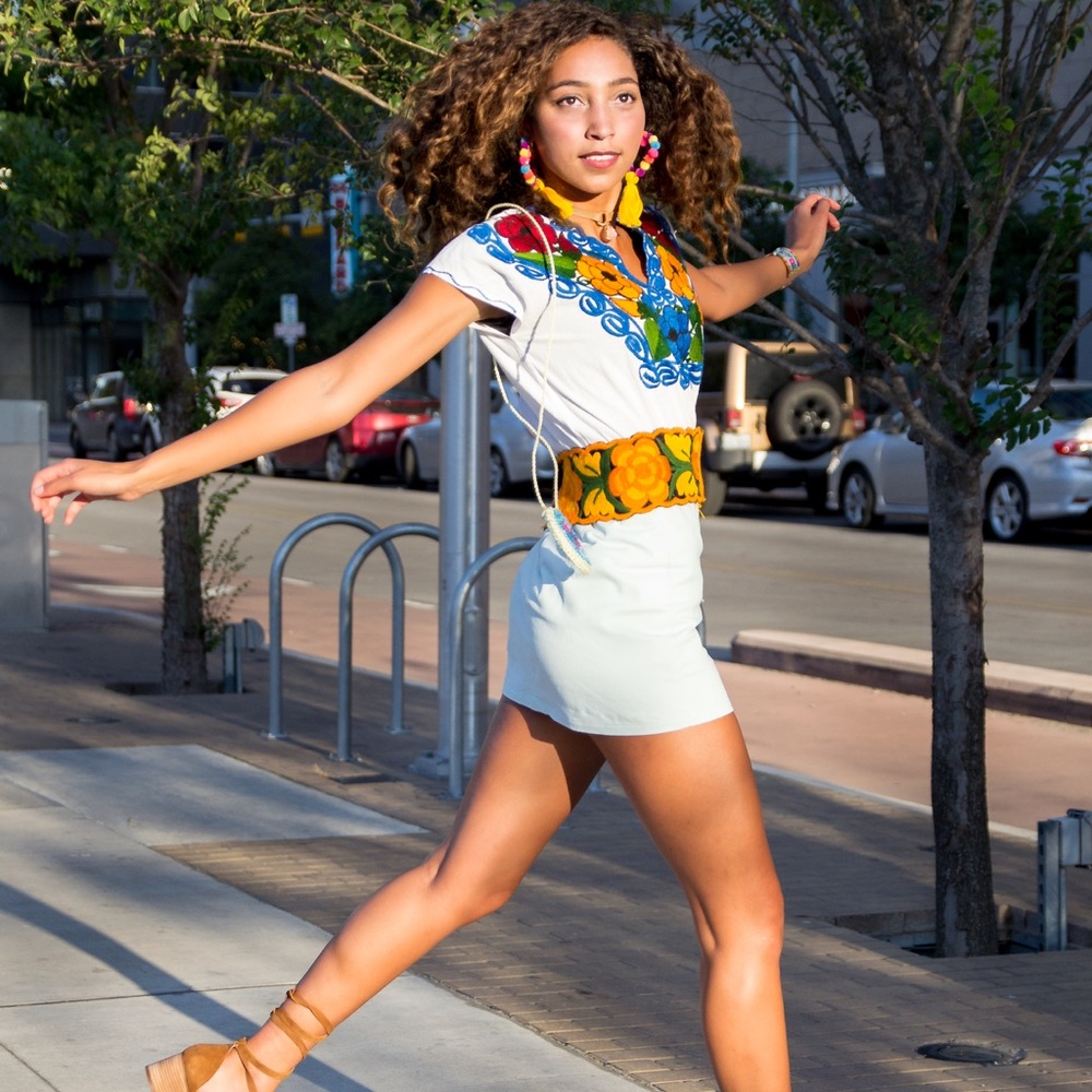 Embroidered Mexican/Frida Kahlo Top