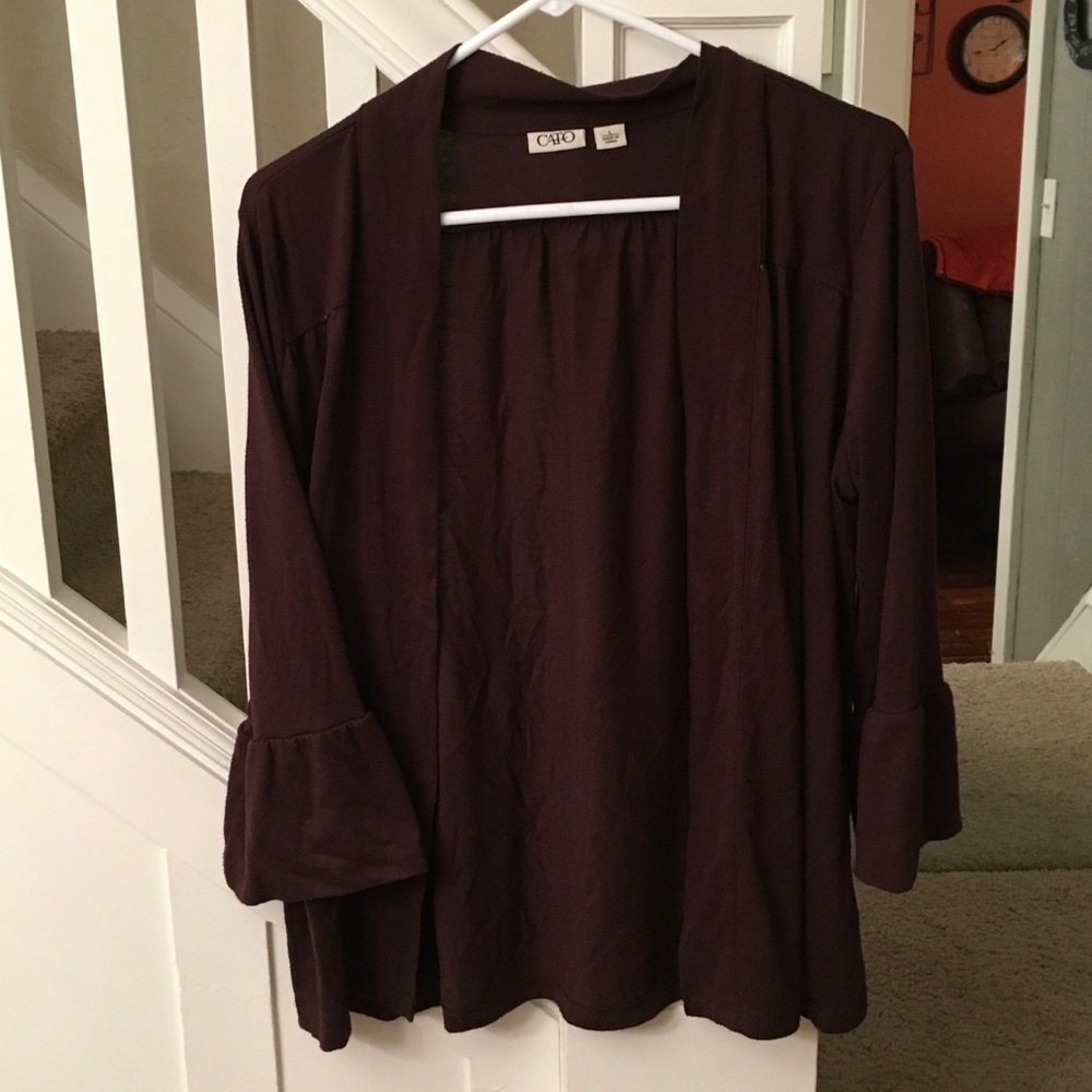 Brown cardigan