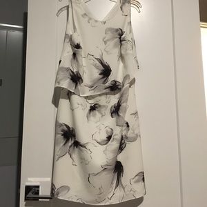 Floral White House Black Market Dress
