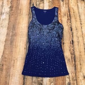 Express Size M Sequined Tank