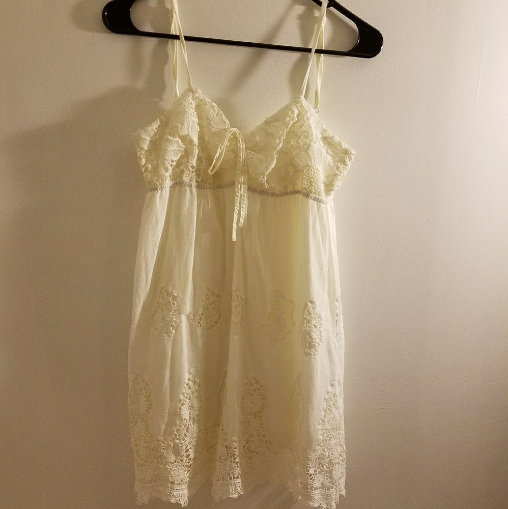 Pin and Needles Crochet Lace-up Bodice Dress.
