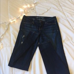 American eagle distressed jeggings
