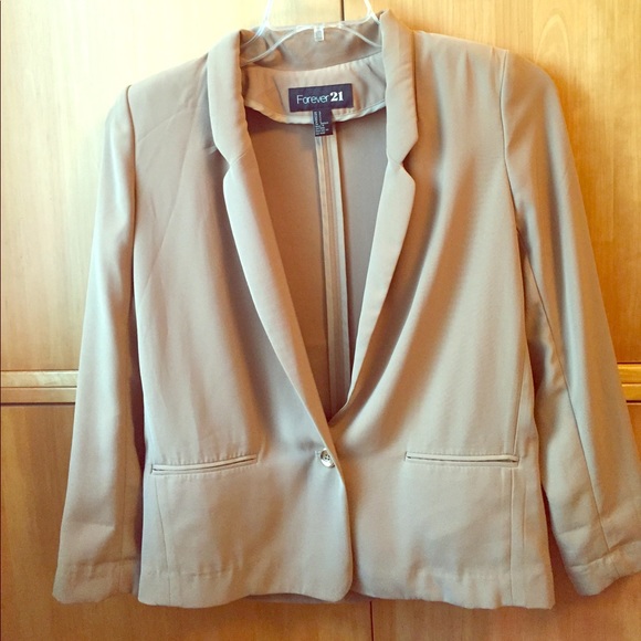 Jackets & Blazers - F21 tan blazer