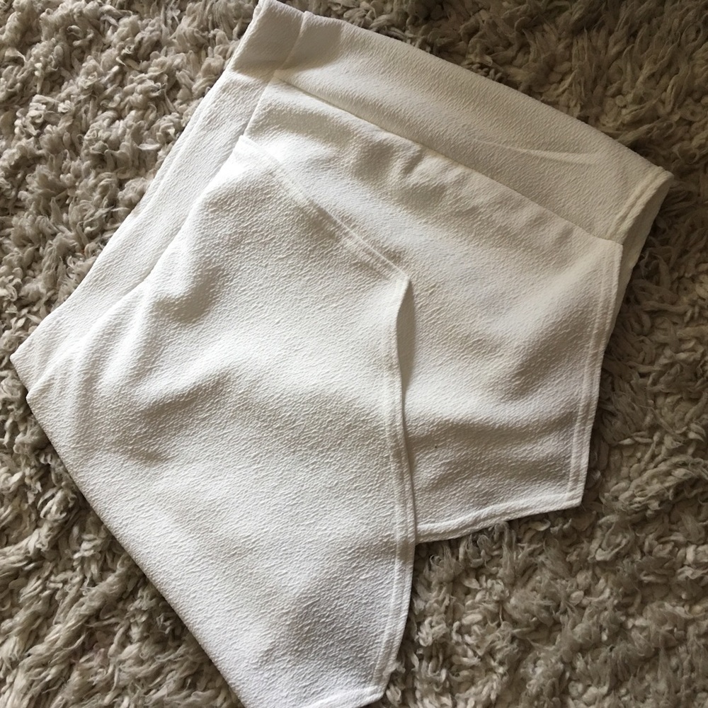 White Cotton "Skorts"