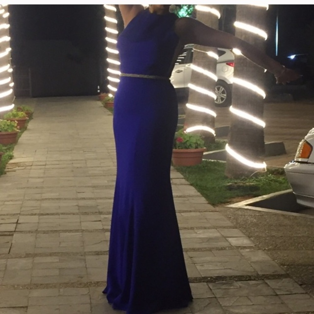 Elegant blue mermaid dress