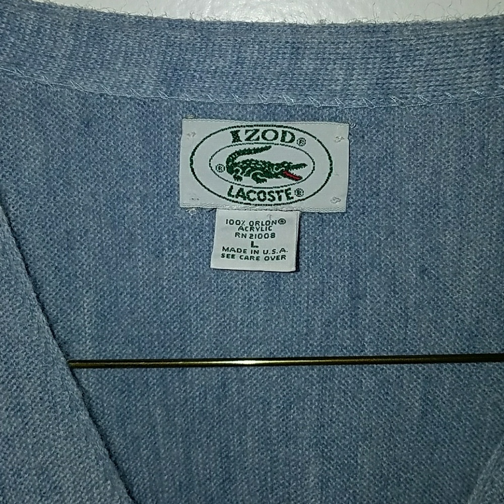 Vintage Light blue lacoste cardigan - Picture 2 of 4