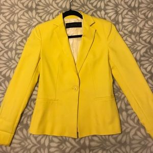 Zara XS Yellow Blazer
