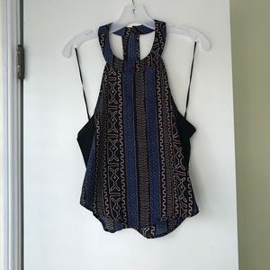 ASTR Aztec Printed Halter Top