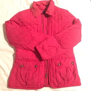quilted fuchsia Ralph Lauren spring jacket