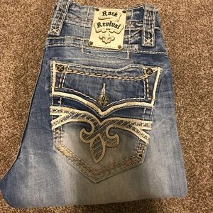 Men's rock Revival jeans