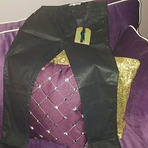 Mango (MNG) Navy Coated Jeans