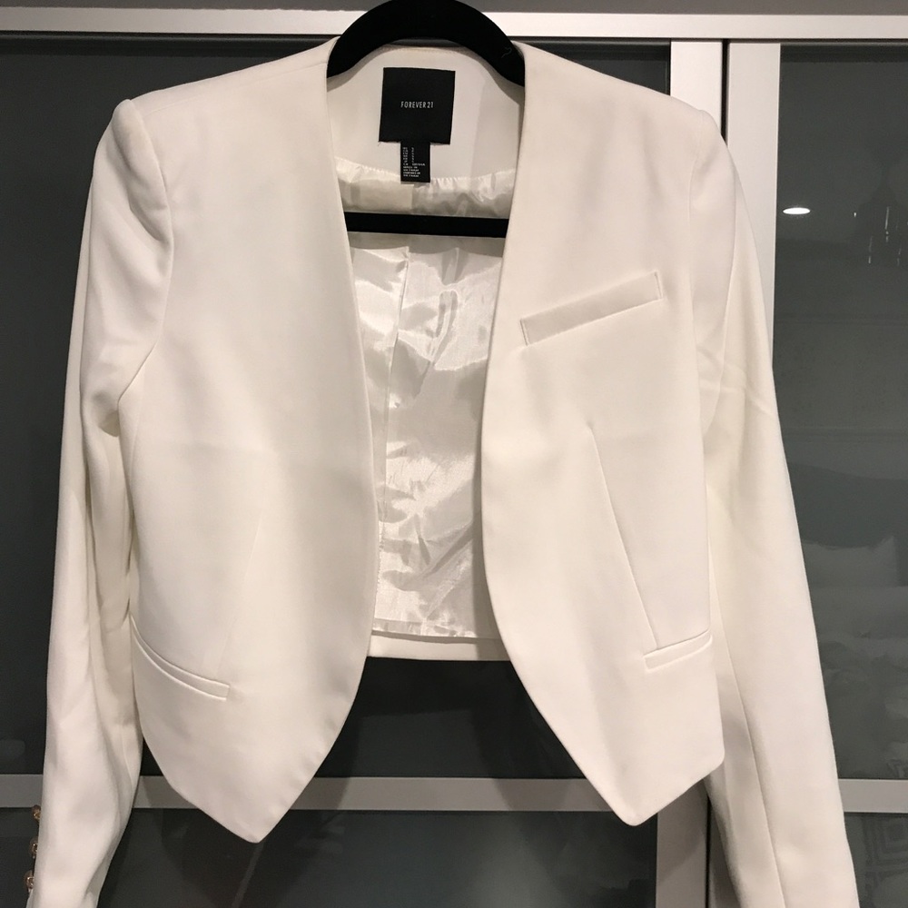 White Forever 21 Blazer