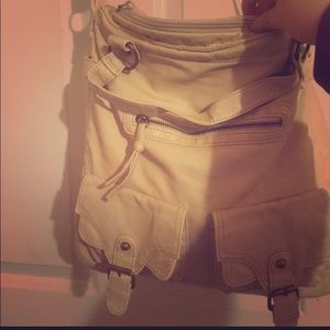 Mossimo beige bag