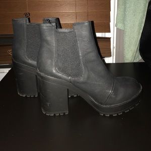 Black Pleather H&M Booties