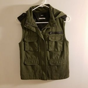 BDG Green Olive Military Vest