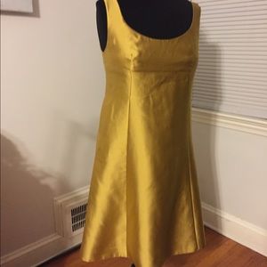 J.Crew. Size 14 Gold empire waist dress