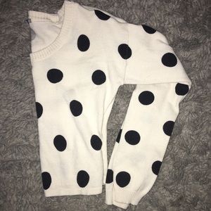 Long sleeve polka dot shirt