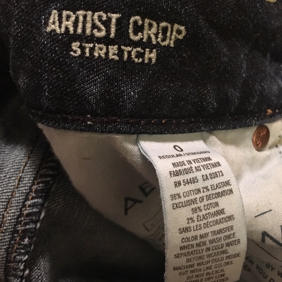 American eagle stretch artist crop capris size 0 - Picture 4 of 8