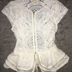 Vintage white lace shirt