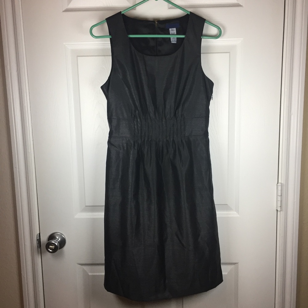 J. Crew gunmetal silk wool blend dress size 6