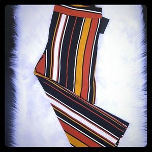 Cynthia Rowley wide stripped wide leg cropped pant