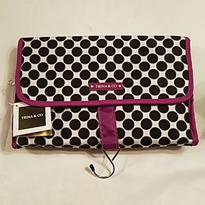 Trina & Co Toiletries Jewelry Hanging Case Bag NWT