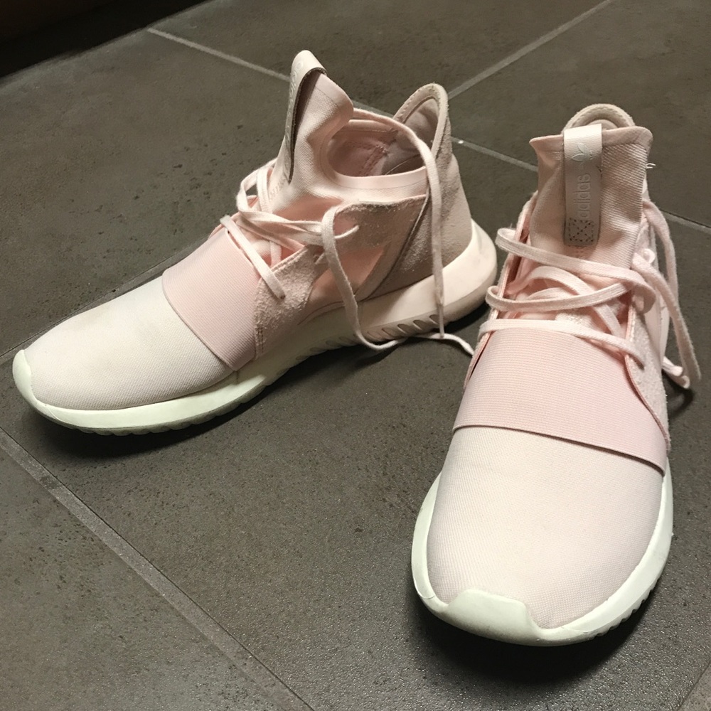 PINK Adidas Tubular Defiant Shoe