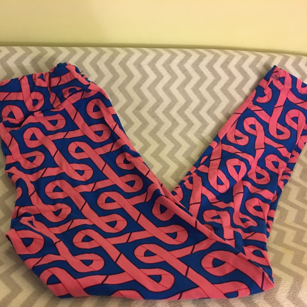 Lularoe Breast Cancer OS leggings