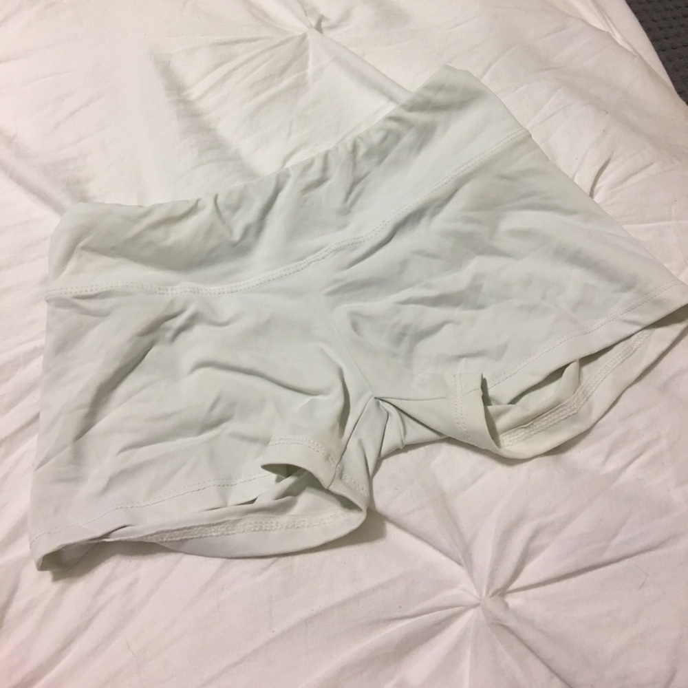 White booty shorts size small