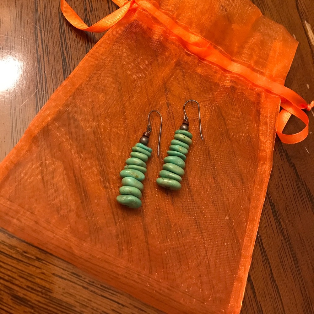 Turquoise stone earrings