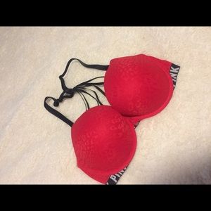 Red Victoria secret bra. Only worn 1-2 times.