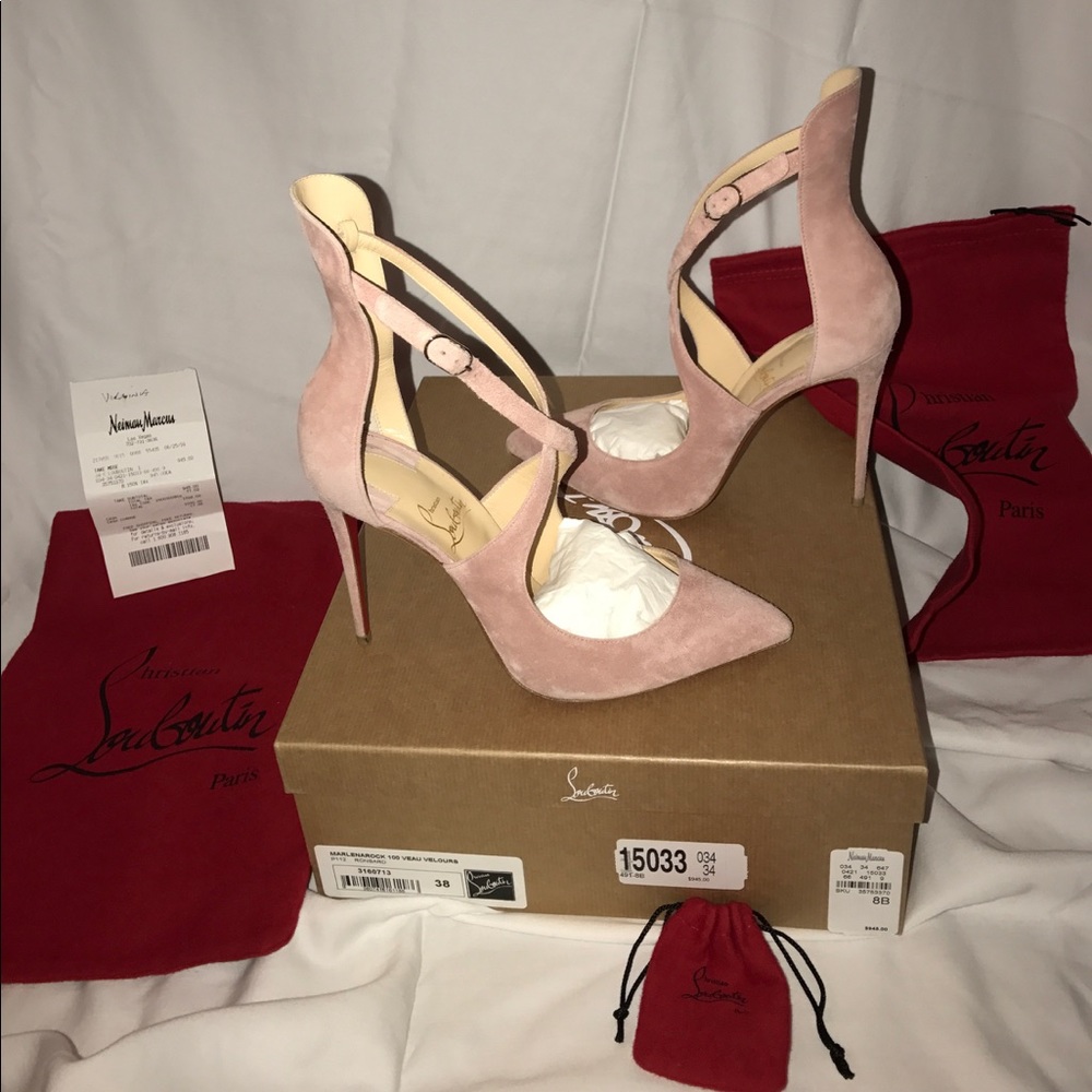 Christian Louboutin "Marlenarock" W/ RECEIPT 7.5 - Picture 2 of 8