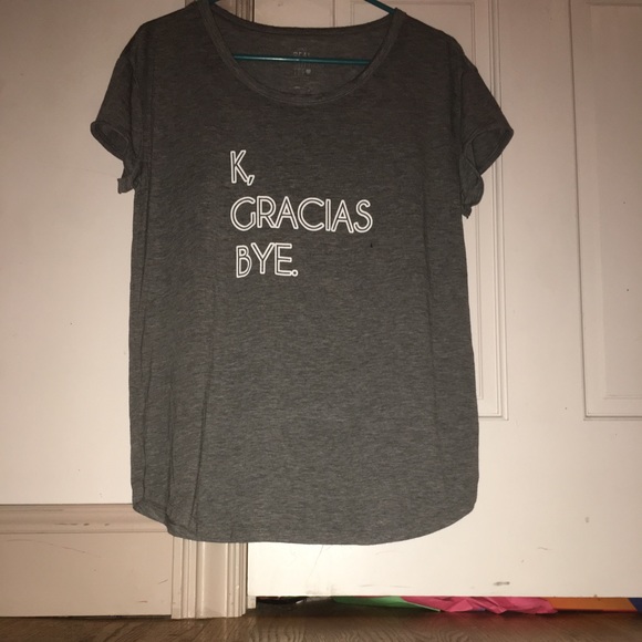 aerie Tops - Aerie Gray graphic tee