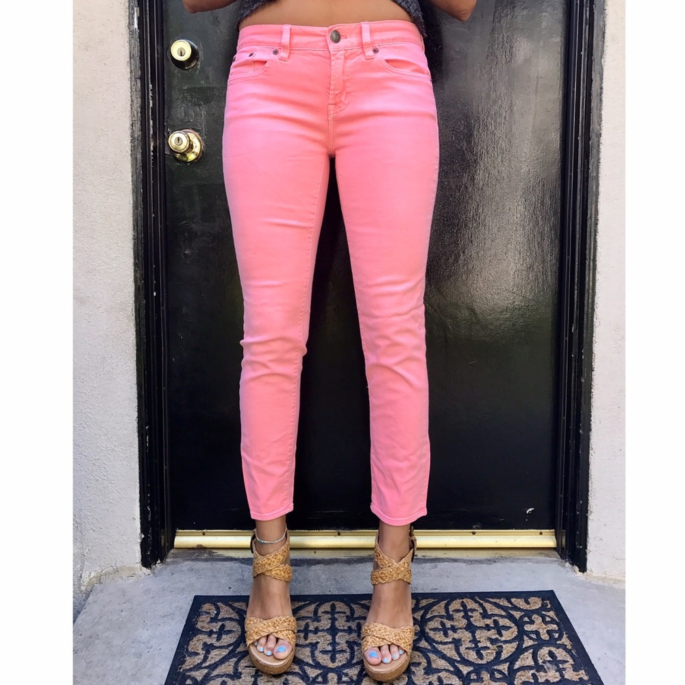 J. Crew Toothpick Ankle Jeans