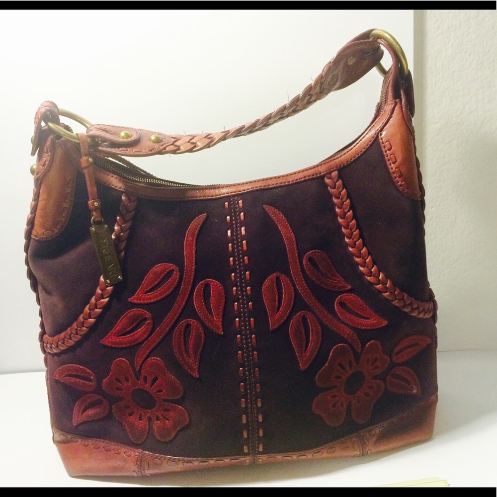 Lockheart Burgundy Leather Handbag