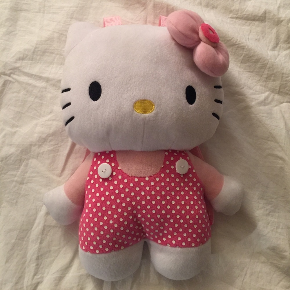 Hello Kitty Plush Backpack