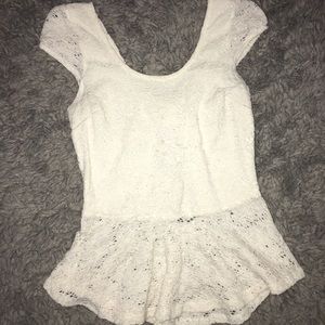 White lace top