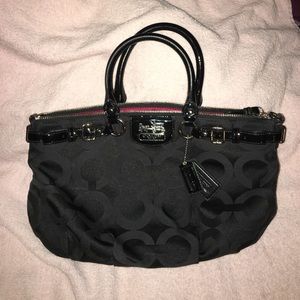 Coach Madison Op Art Sateen Sophia Satchel 18650