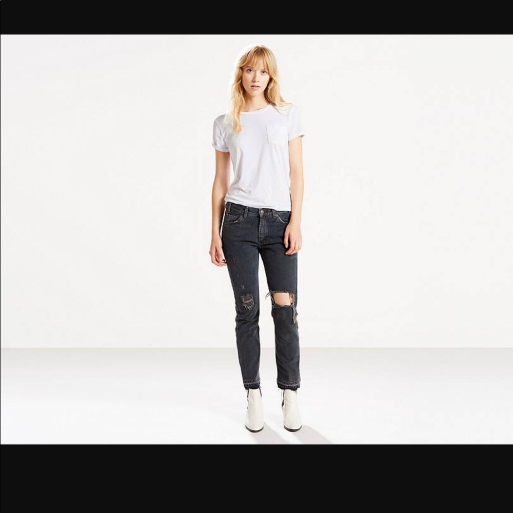 ❌SOLD❌ Levi's ORANGE TAB 505 C CROPPED