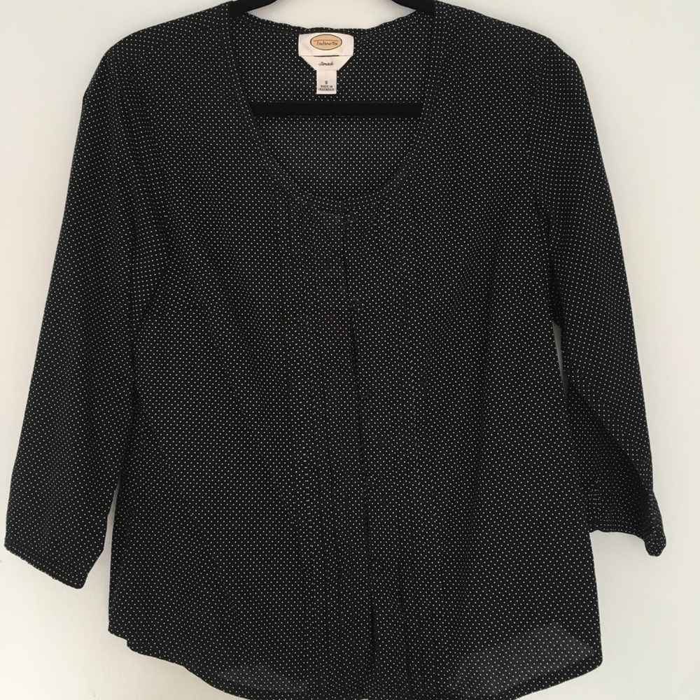 Talbots's polka dot blouse