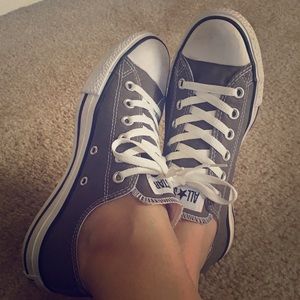 Grey CONVERSE Chuck Taylor All Star Low Tops