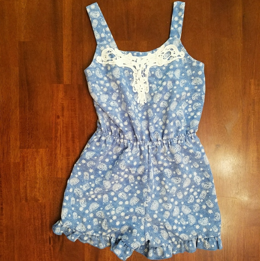 Girl's Jenna & Jessie Romper Small 7/8