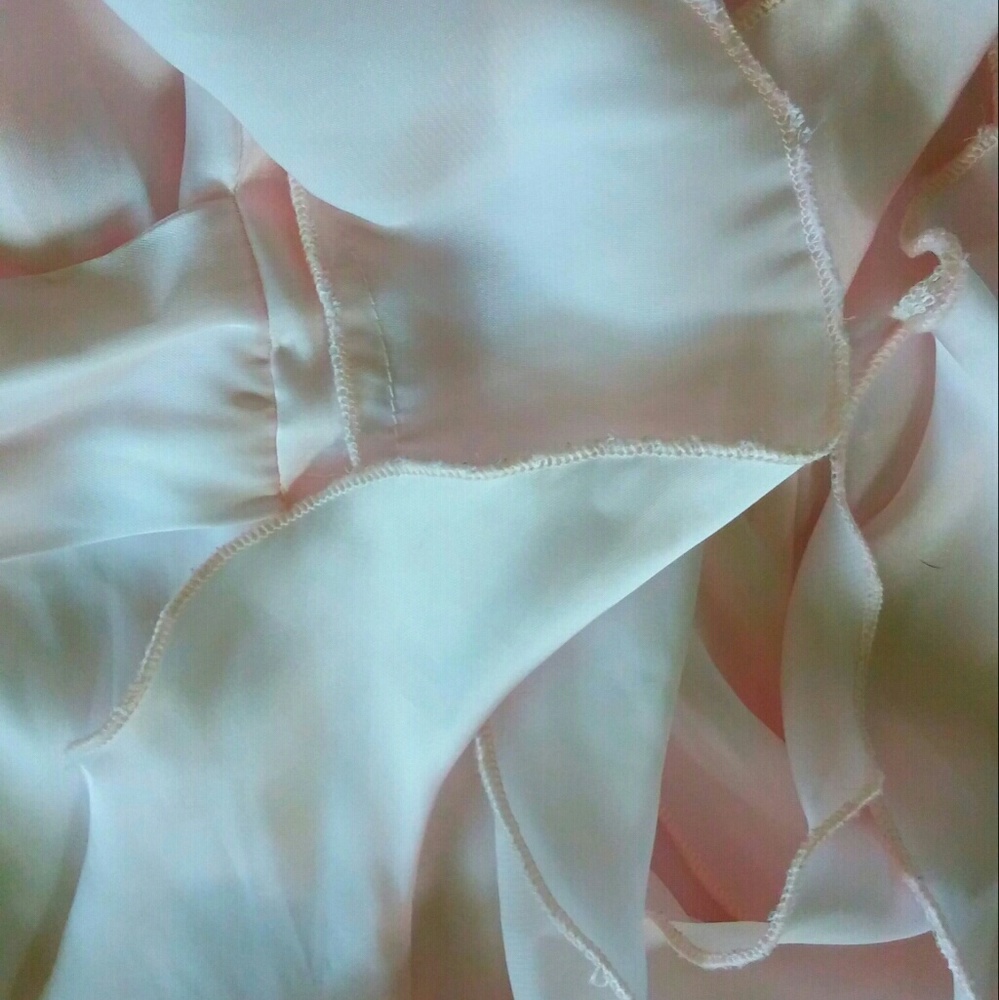Rue 21 Pink Ruffled Satin Tank - Picture 3 of 5