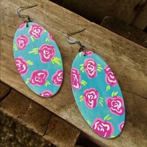 Floral Handpainted Earrings