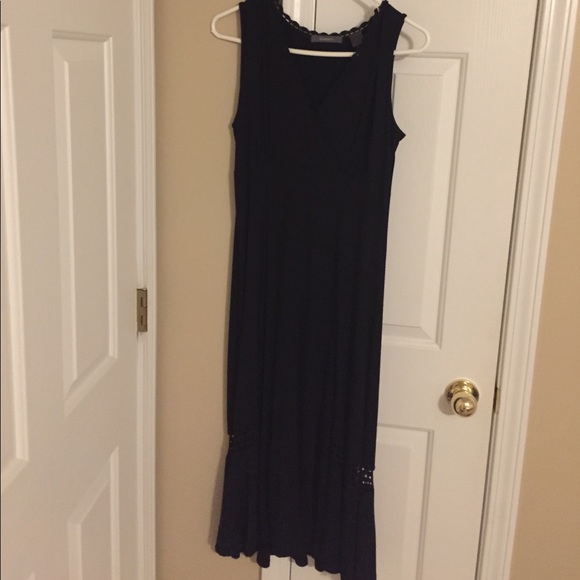Liz Claiborne Stretchy Black Dress- Medium - Picture 4 of 11