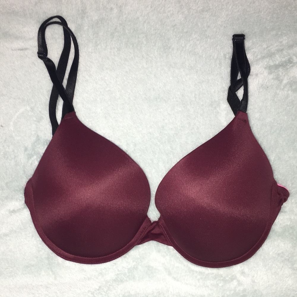 👙 Victoria's Secret Maroon Push-up Bra