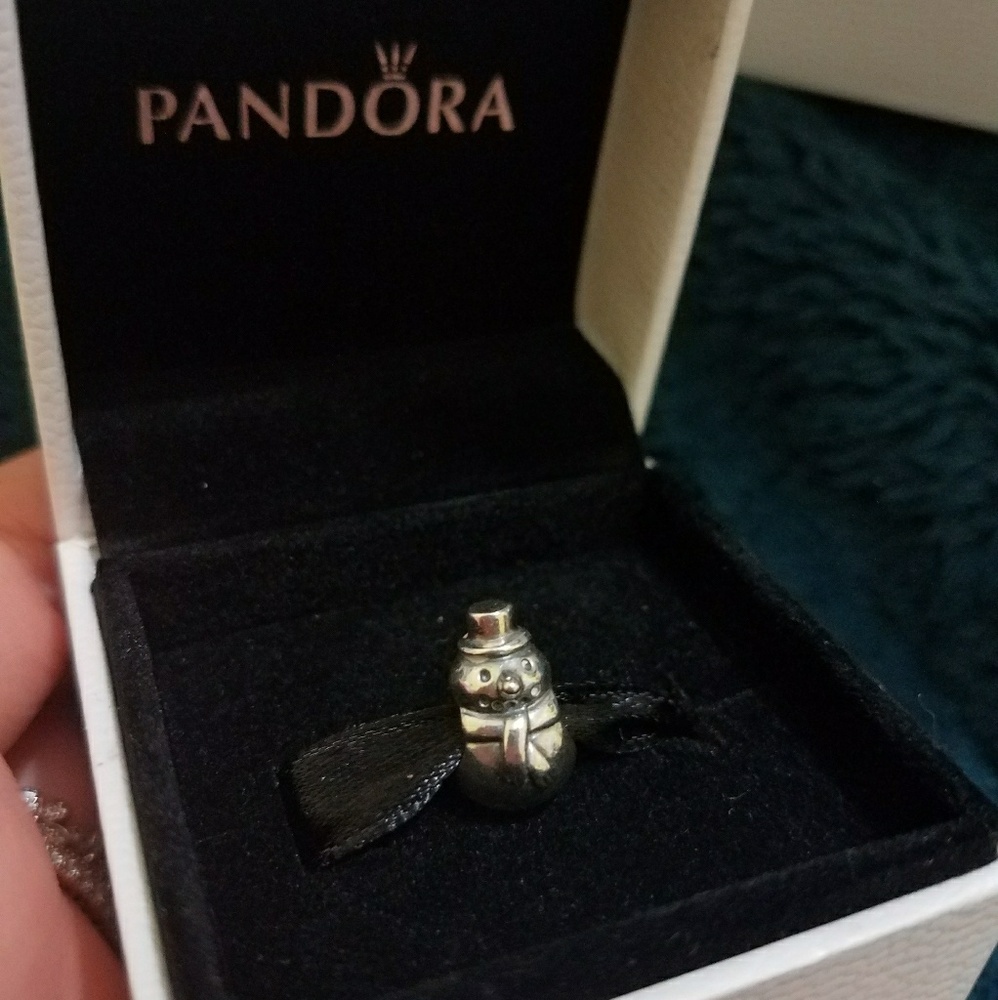 AUTHENTIC Pandora snowman charm! (Retired!)