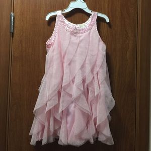 Girls sz5 Pink Ruffle Dress