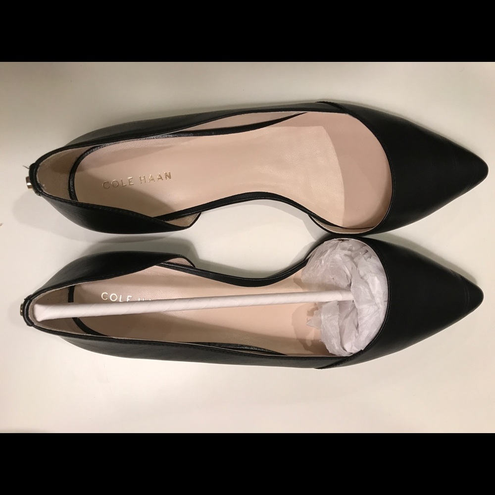 **Black Cole Haan Flats**