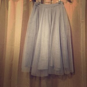 Lauren Conrad Tulle Skirt Grey XS